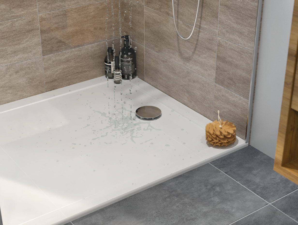 Zoom sur bonde douche Valentin